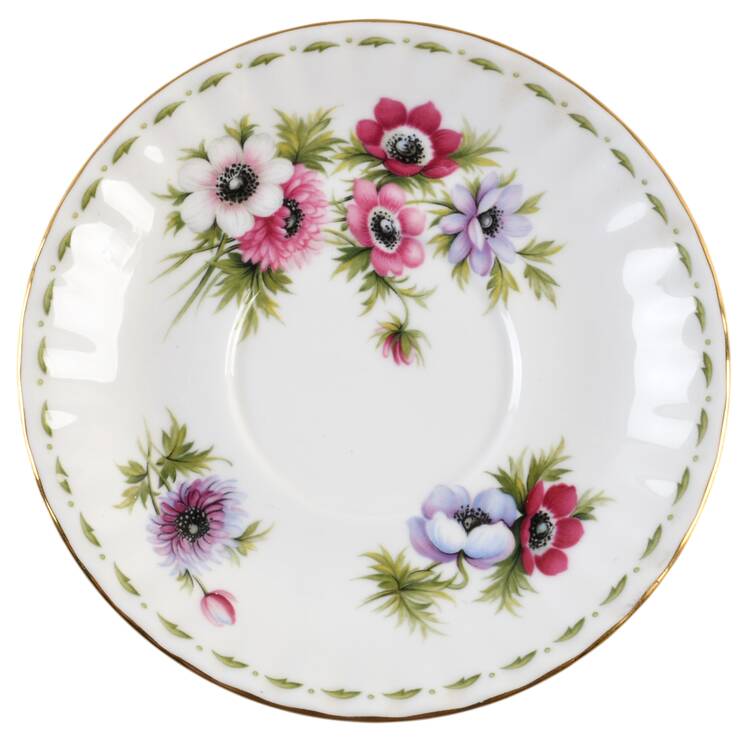 Flower of The Month (Newer, Montrose) Saucer for Breakfast Cup