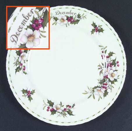 Flower of The Month (Newer, Montrose) Dinner Plate
