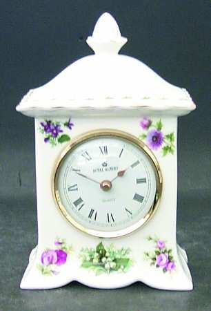 Flower of The Month (Newer, Montrose) Large Carriage Clock