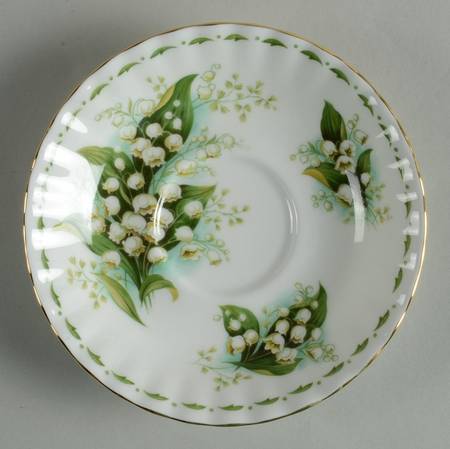 Flower of The Month (Newer, Montrose) Saucer for Footed Cup