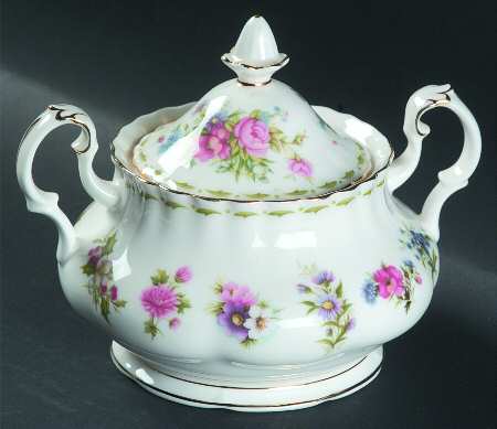 Flower of The Month (Newer, Montrose) Sugar Bowl & Lid