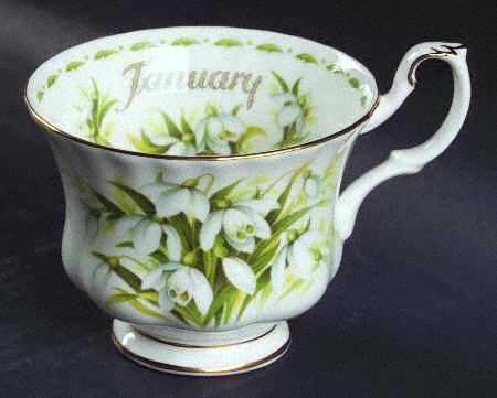 Flower of The Month (Newer, Montrose) Footed Cup