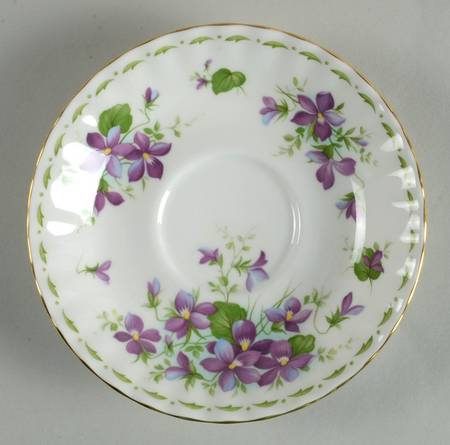 Flower of The Month (Newer, Montrose) Saucer for Footed Cup