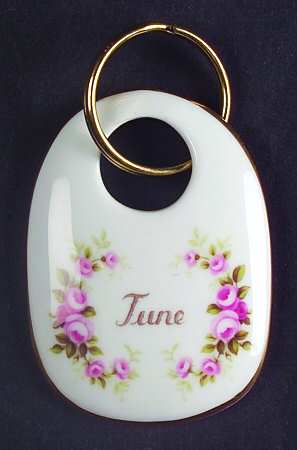 Flower of The Month (Newer, Montrose) Key Ring
