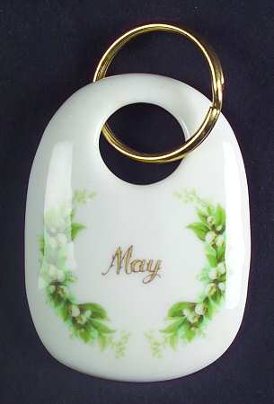Flower of The Month (Newer, Montrose) Key Ring