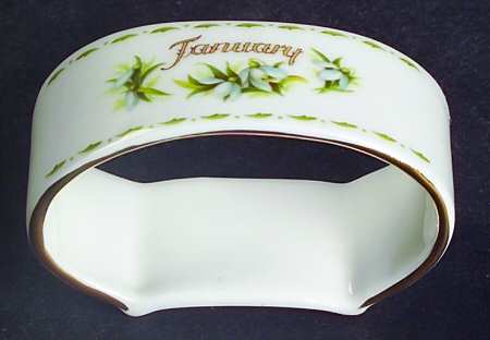 Flower of The Month (Newer, Montrose) Napkin Ring