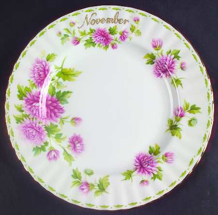 Flower of The Month (Newer, Montrose) Salad Plate