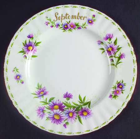 Flower of The Month (Newer, Montrose) Salad Plate
