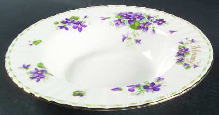 Flower of The Month (Newer, Montrose) Large Rim Soup Bowl