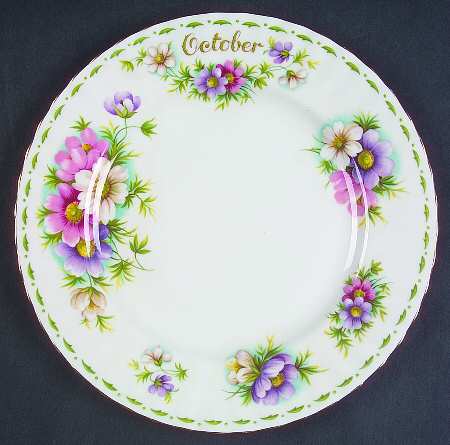 Flower of The Month (Newer, Montrose) Salad Plate