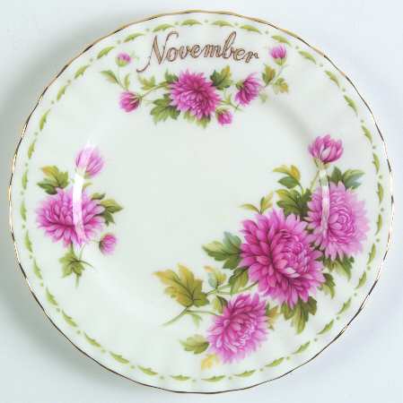 Flower of The Month (Newer, Montrose) Bread & Butter Plate