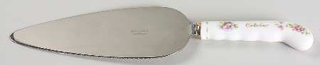 Flower of The Month (Newer, Montrose) Pie Server with Stainless Blade