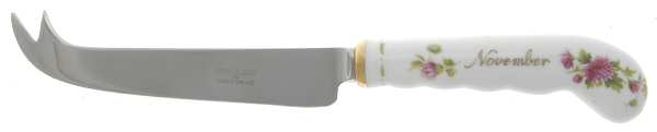 Flower of The Month (Newer, Montrose) Cheese Knife with Stainless Blade