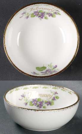 Flower of The Month (Newer, Montrose) Mini Open Sugar Bowl