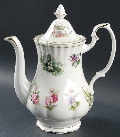 Flower of The Month (Newer, Montrose) Coffee Pot & Lid