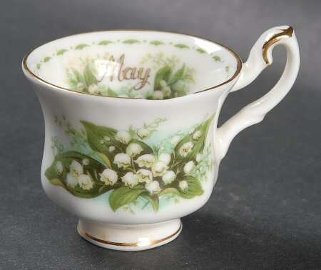 Flower of The Month (Newer, Montrose) Footed Toy Cup