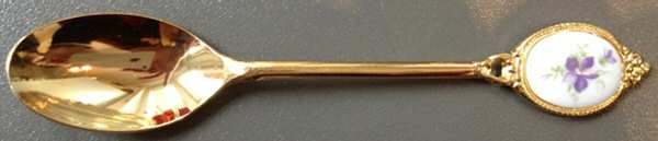 Flower of The Month (Newer, Montrose) Teaspoon Spoon