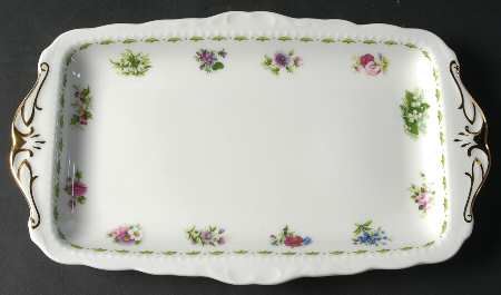 Flower of The Month (Newer, Montrose) Large Sandwich Tray