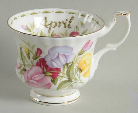 Flower of The Month (Newer, Montrose) Footed Cup