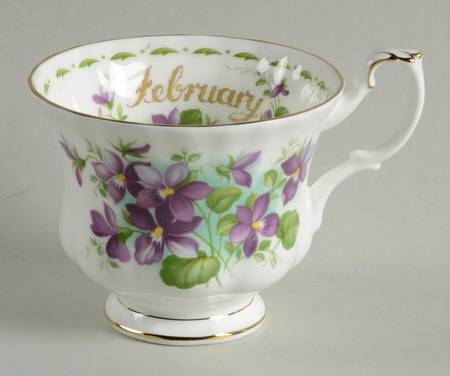 Flower of The Month (Newer, Montrose) Footed Cup