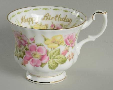 Flower of The Month (Newer, Montrose) Footed Cup
