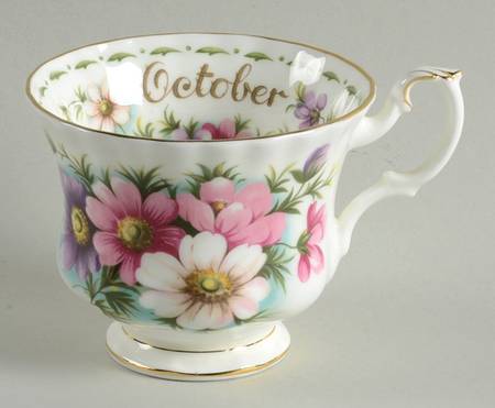 Flower of The Month (Newer, Montrose) Footed Cup