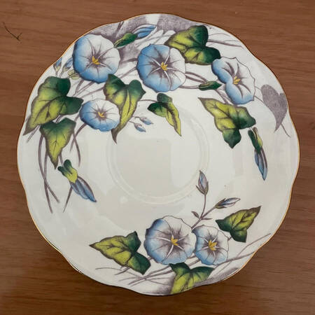 Flower of The Month (Older, Hampton) Saucer for Footed Cup