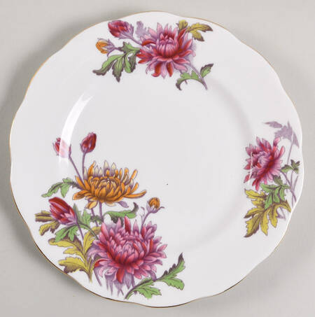 Flower of The Month (Older, Hampton) Salad Plate by Royal Albert