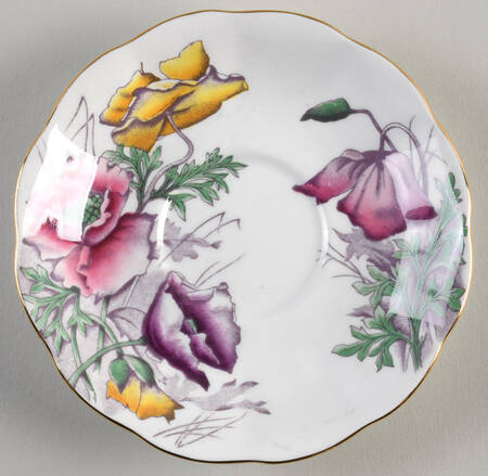 Flower of The Month (Older, Hampton) Saucer for Footed Cup
