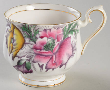 Flower of The Month (Older, Hampton) Footed Cup