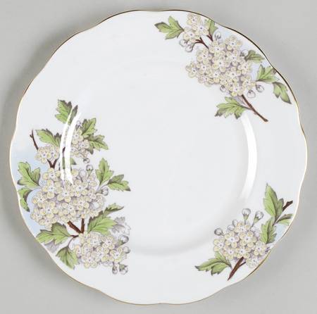 Flower of The Month (Older, Hampton) Salad Plate by Royal Albert