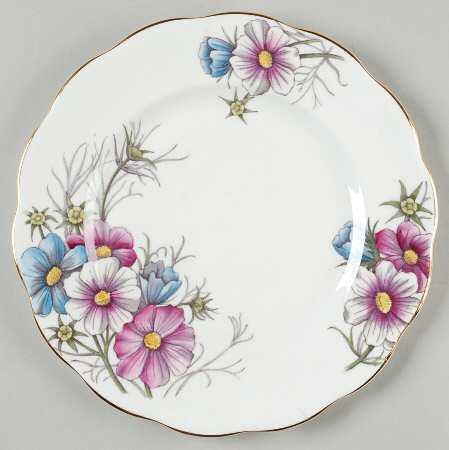 Flower of The Month (Older, Hampton) Salad Plate by Royal Albert