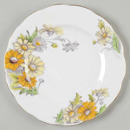 Flower of The Month (Older, Hampton) Salad Plate by Royal Albert