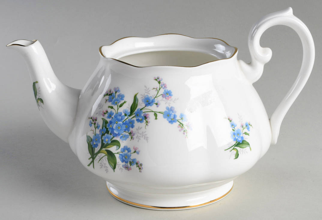 Forget Me Not Teapot No Lid
