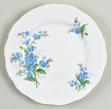 Forget Me Not Bread & Butter Plate