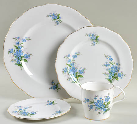 Forget Me Not 4 Piece Place Setting