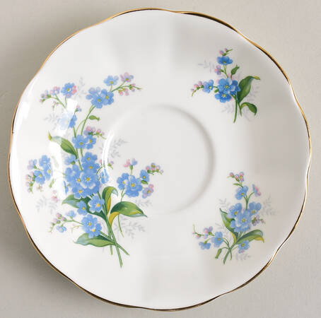 Forget Me Not Saucer for Footed Cup