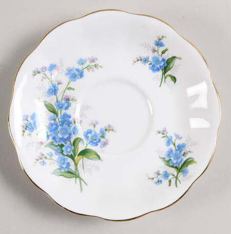 Forget Me Not Saucer for Footed Cup