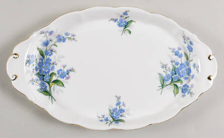 Forget Me Not Tray for Creamer & Sugar with Lid