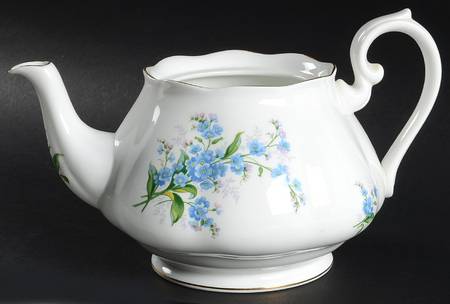 Forget Me Not Teapot No Lid