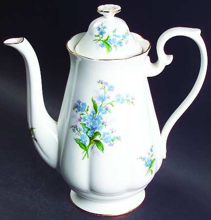 Forget Me Not Coffee Pot & Lid