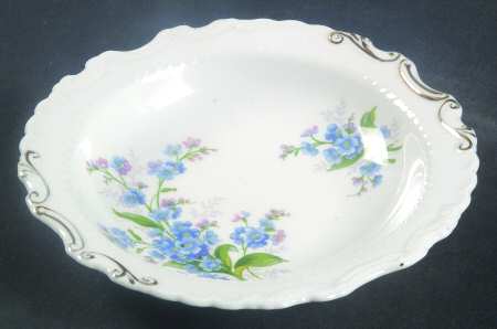 Forget Me Not Round Sweet Meat Dish