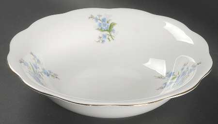 Forget Me Not 9" Round Vegetable Bowl