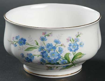 Forget Me Not Open Sugar Bowl by Royal Albert