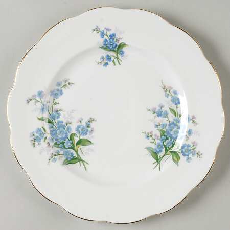Forget Me Not Salad Plate