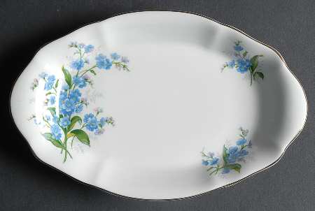 Forget Me Not Tray for Mini Creamer & Open Sugar