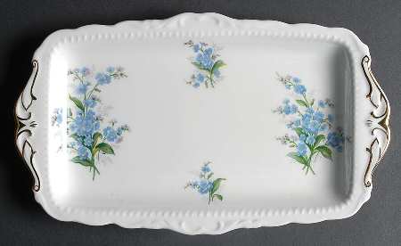 Forget Me Not Large Sandwich Tray
