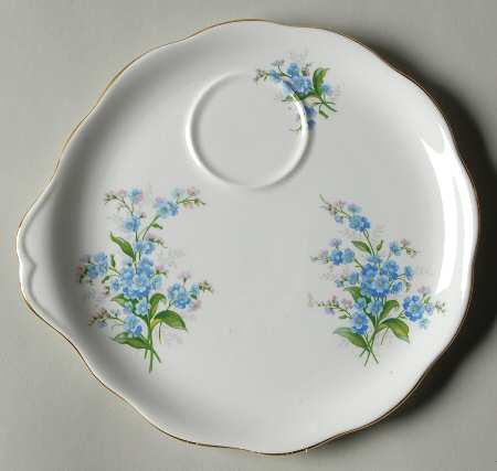 Forget Me Not Snack Plate