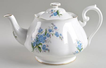Forget Me Not Teapot & Lid