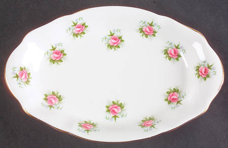 Forget Me Not Rose Tray for Mini Creamer & Open Sugar